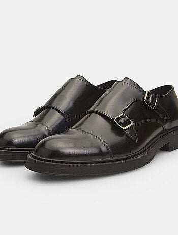 Chaussures élégantes en cuir avec doubles boucles BATA