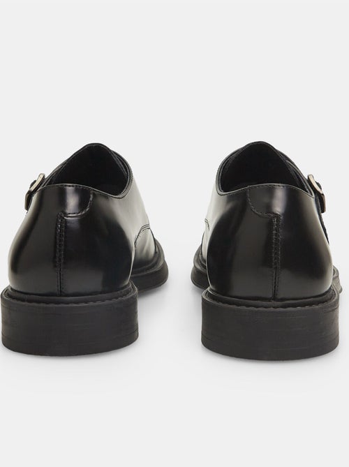 Chaussures élégantes en cuir avec doubles boucles BATA - Kiabi