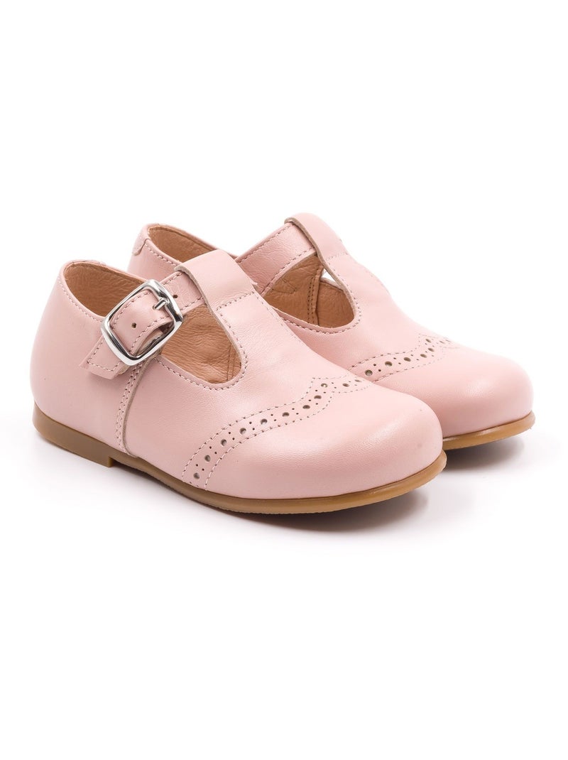 Chaussures en Cuir à Boucle - Boni Cesar Rose - Kiabi