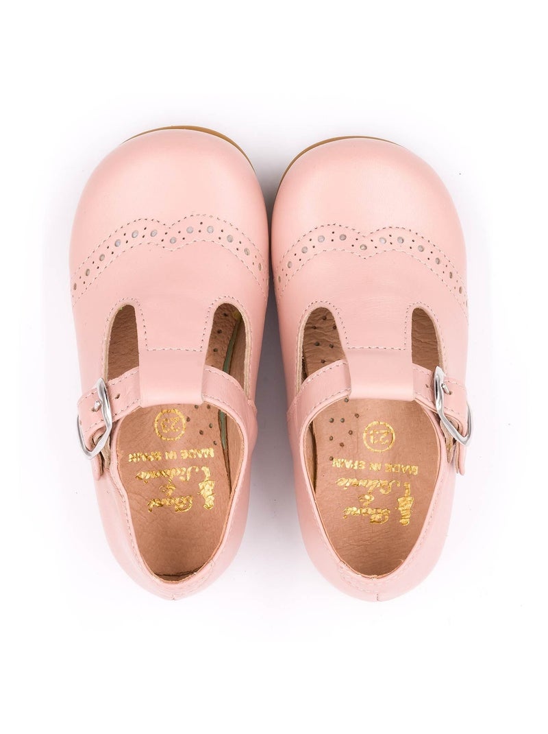 Chaussures en Cuir à Boucle - Boni Cesar Rose - Kiabi
