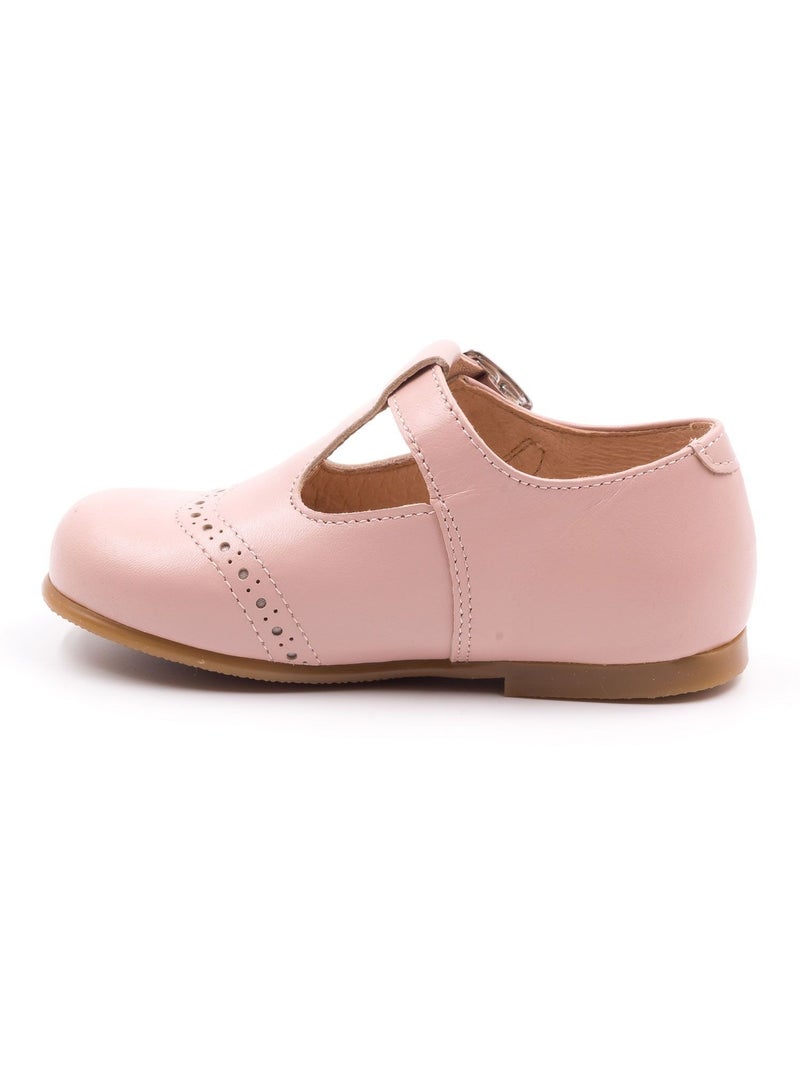 Chaussures en Cuir à Boucle - Boni Cesar Rose - Kiabi