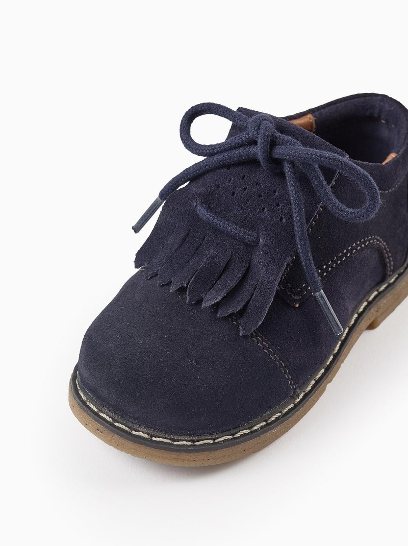 Chaussures en Daim à Franges Bleu foncé - Kiabi