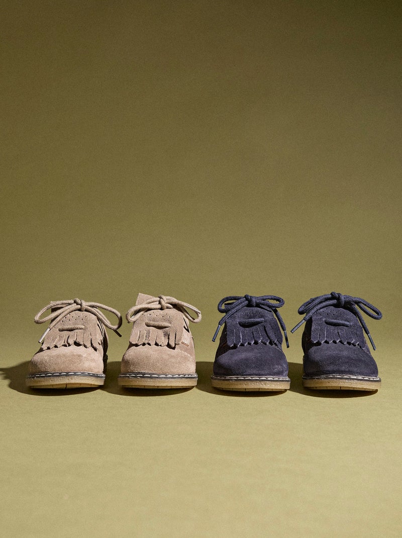 Chaussures en Daim à Franges Bleu foncé - Kiabi