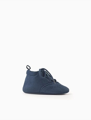 Chaussures en suédine avec détails perforés