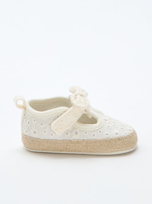 Chaussures en toile macramé - Kiabi