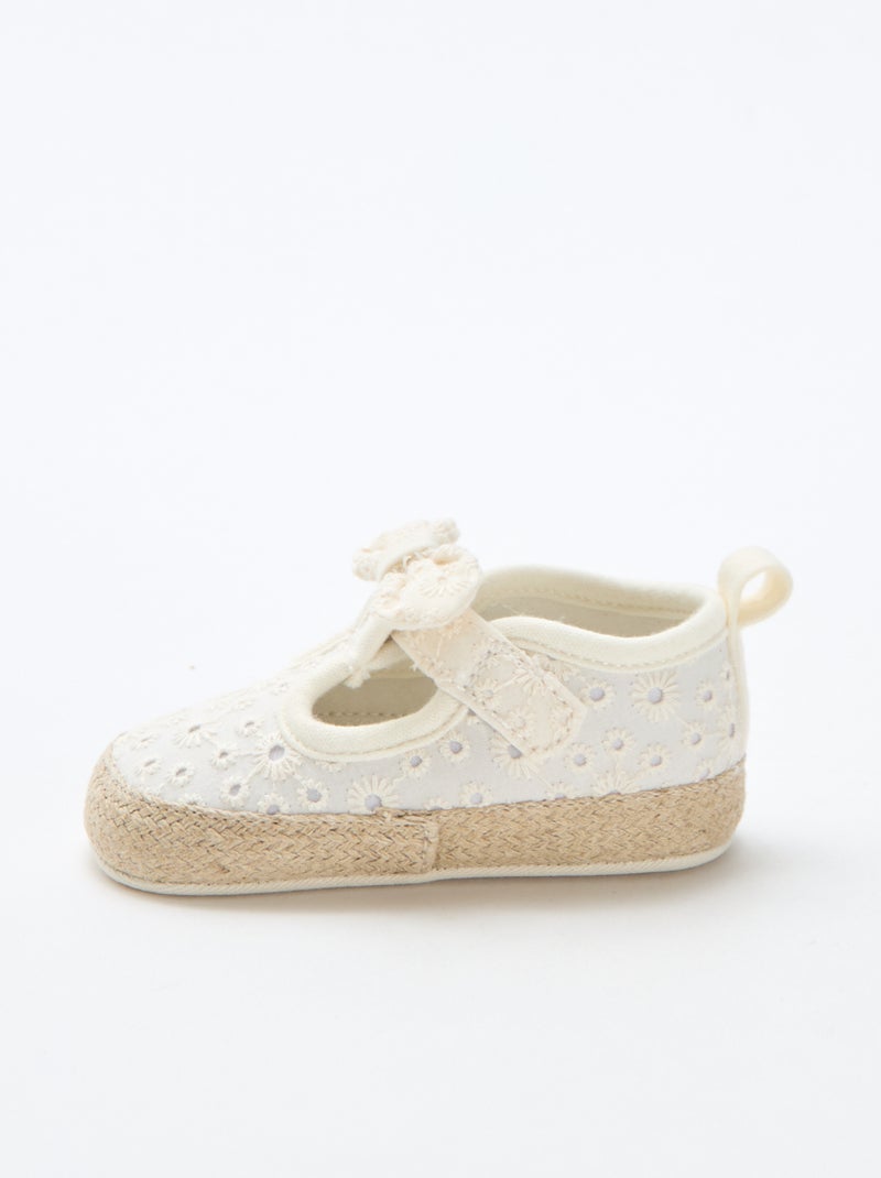 Chaussures en toile macramé Beige - Kiabi