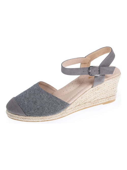 Chaussures Espadrilles à talon de 6 cm, ultra confortable, semelle à mémoire de forme - Kiabi