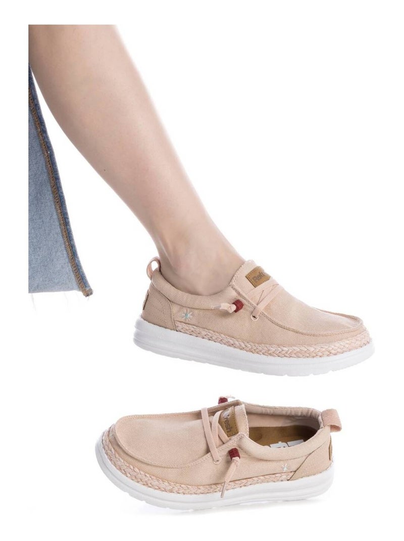 Chaussures femme en toile Crème - Kiabi