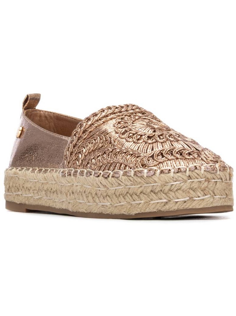 Chaussures femme métallisées Crème - Kiabi