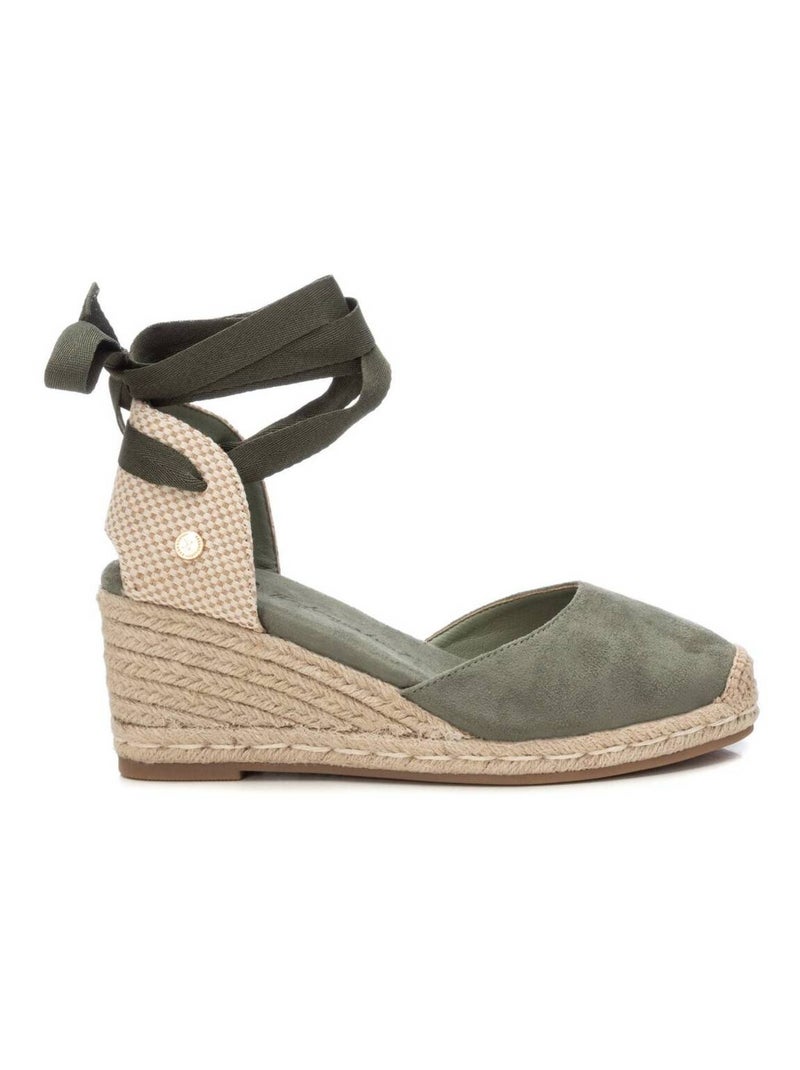 Chaussures habillées à bride cheville et semelle compensée Kaki - Kiabi