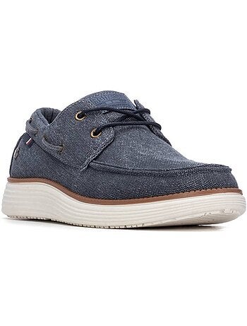 Chaussures homme en toile à lacets