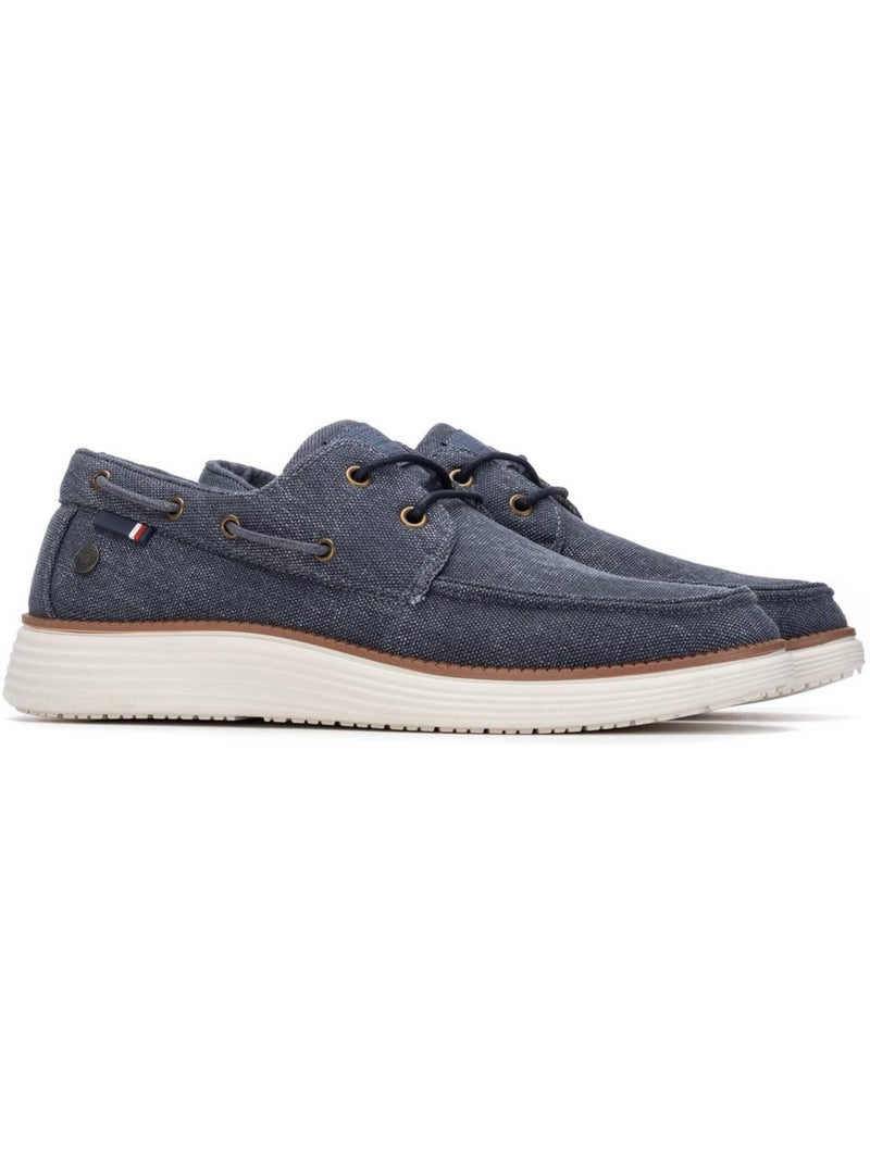 Chaussures homme en toile à lacets Bleu - Kiabi