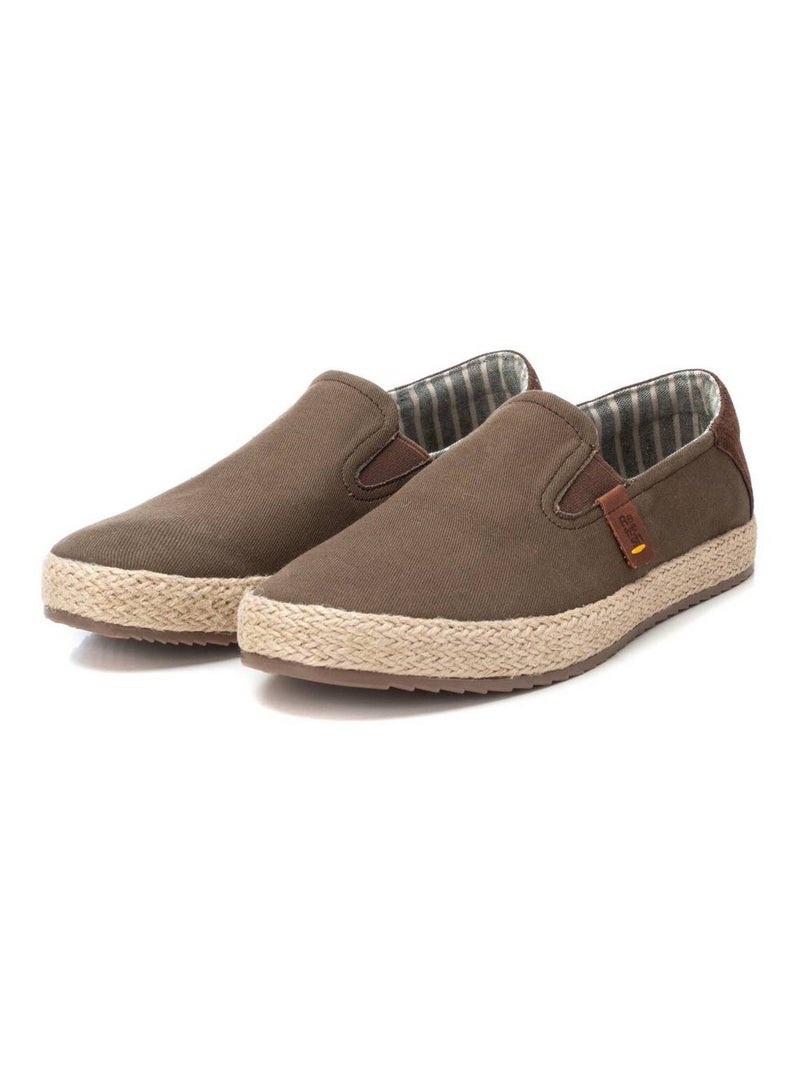 Chaussures homme en toile Kaki - Kiabi