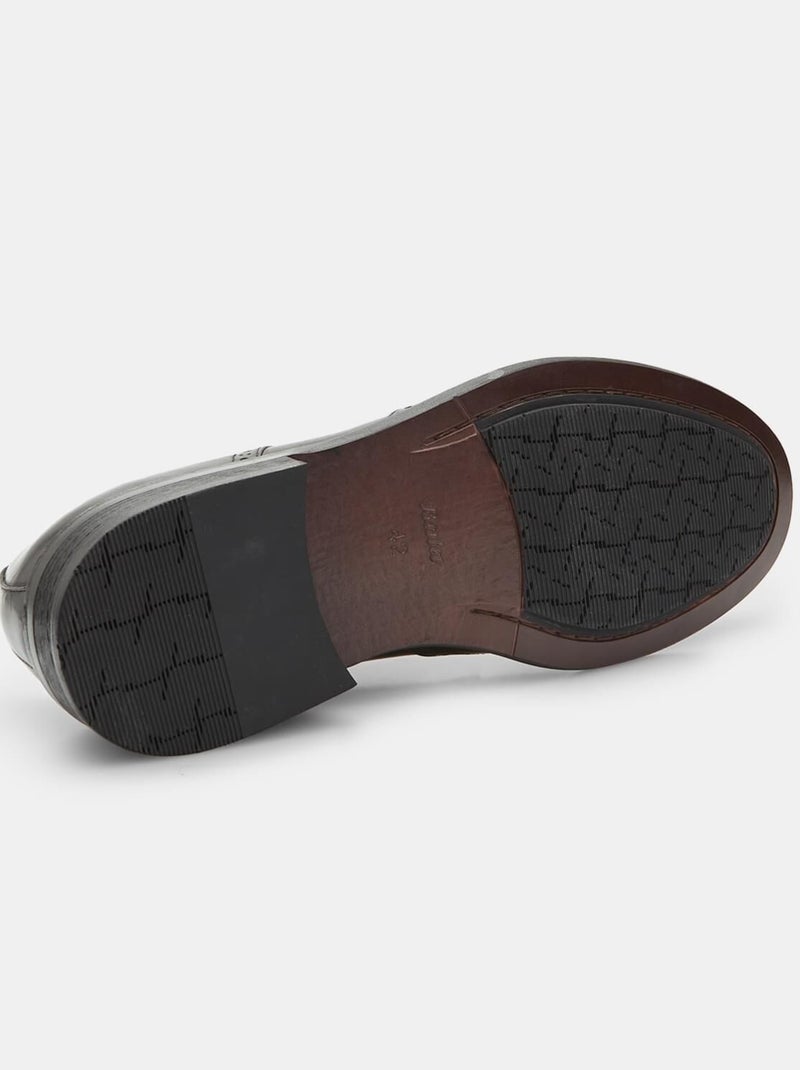 Chaussures Hommes BATA 24H à lacets et velcro Noir - Kiabi