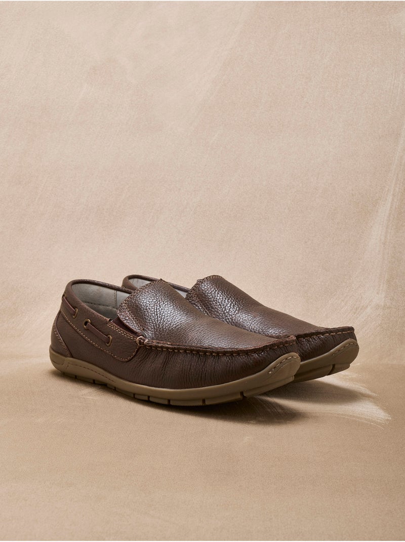 Chaussures hommes élastiques d'aisance - PEDICONFORT Marron - Kiabi