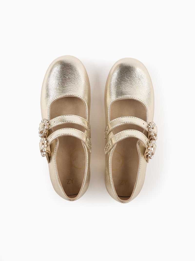 Chaussures Mary Jane avec Boucles et Brillants Doré/or - Kiabi