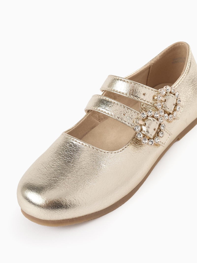 Chaussures Mary Jane avec Boucles et Brillants Doré/or - Kiabi