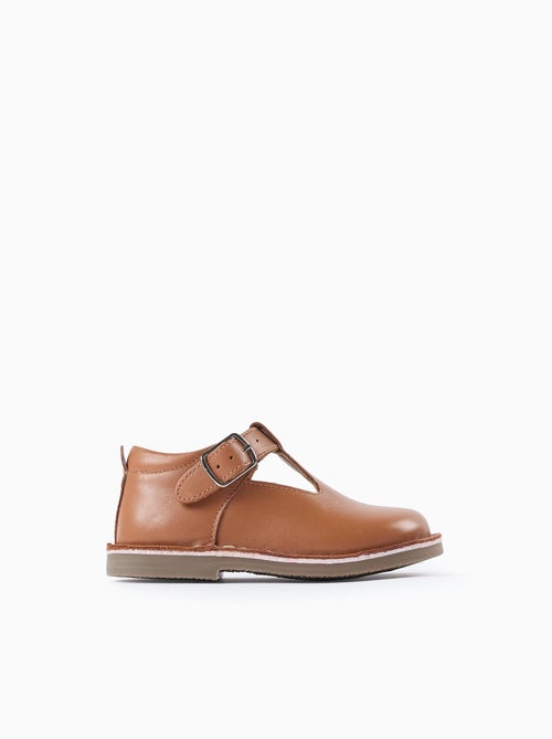 Chaussures Mary Jane en Cuir - Kiabi