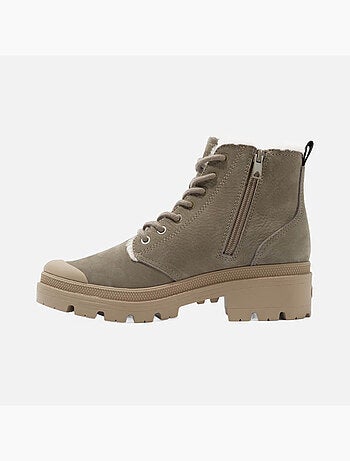 Chaussures Montante à Fermeture Éclair Pour Femme Pallabase Nubuck ZIP WL