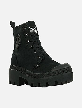 Chaussures Montante Pour Femme à Fermeture Eclair Pallabase Twill