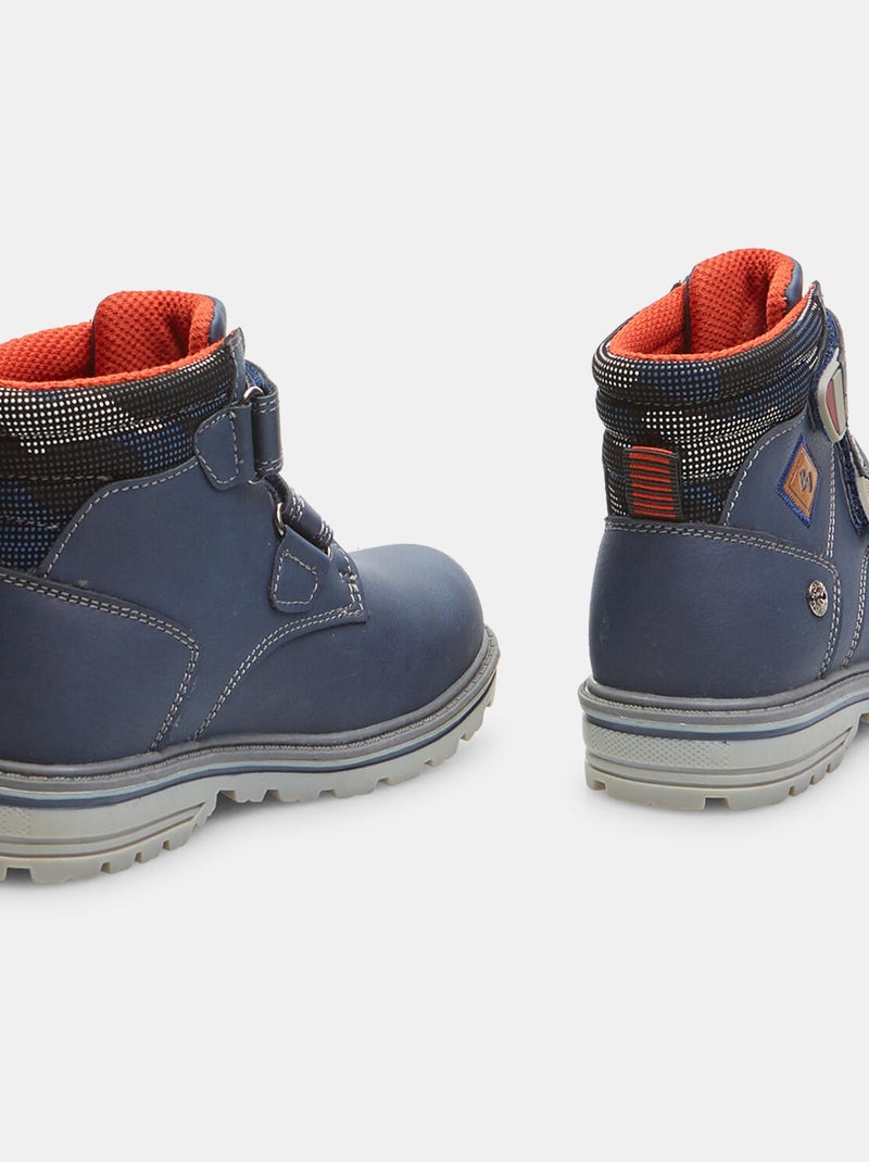 Chaussures montantes avec bandes velcro BATA Bleu - Kiabi