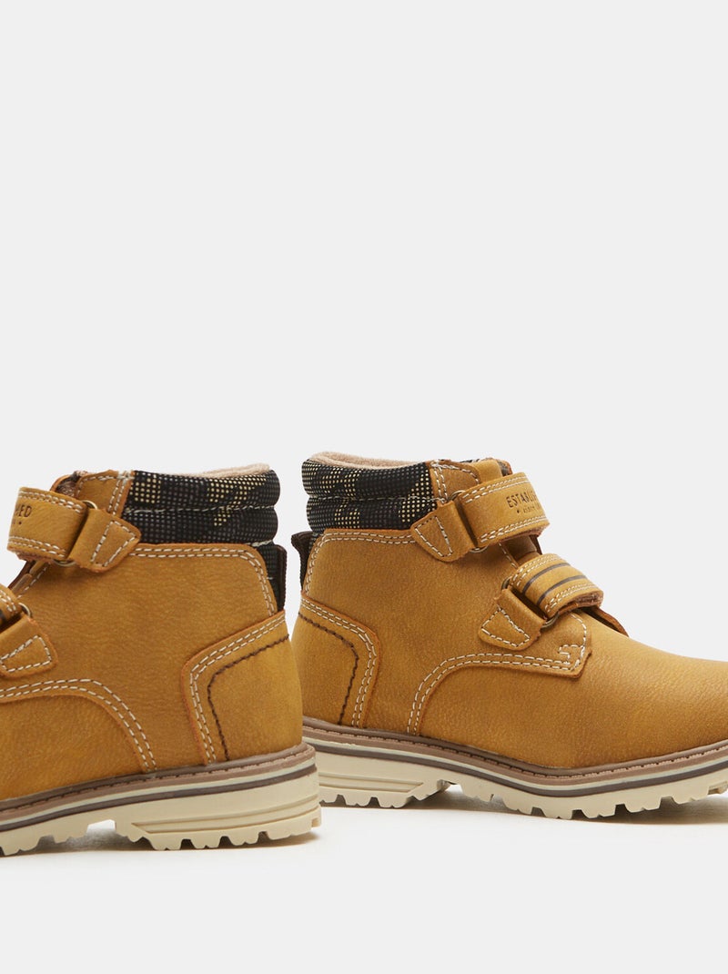 Chaussures montantes avec bandes velcro BATA Jaune - Kiabi