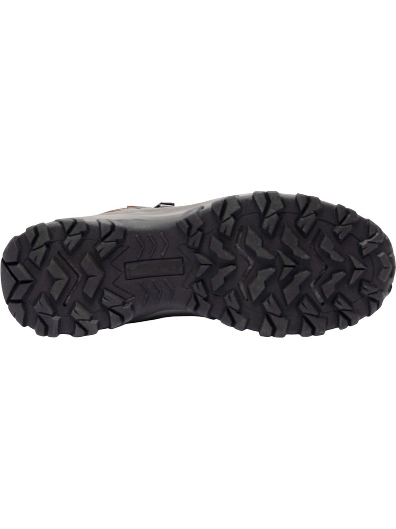 Chaussures montantes de marche en cuir stride - trespass Marron foncé - Kiabi
