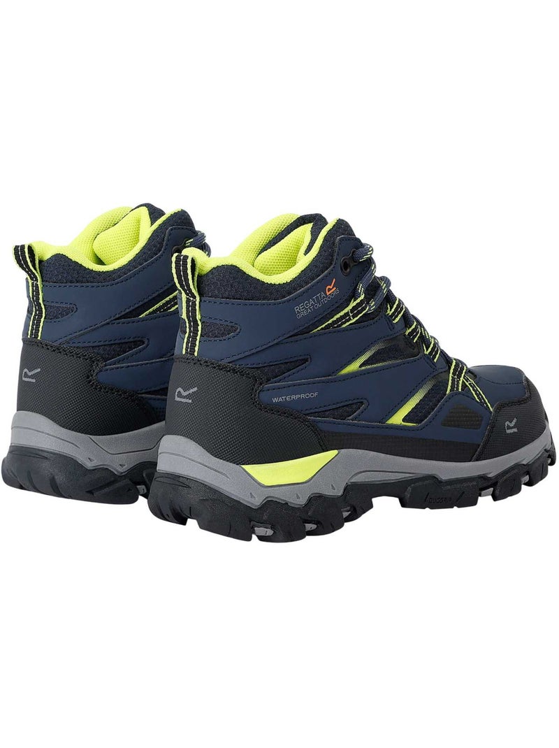 Chaussures montantes de marche motif/style contrasté holcombe - regatta Bleu nuit - Kiabi
