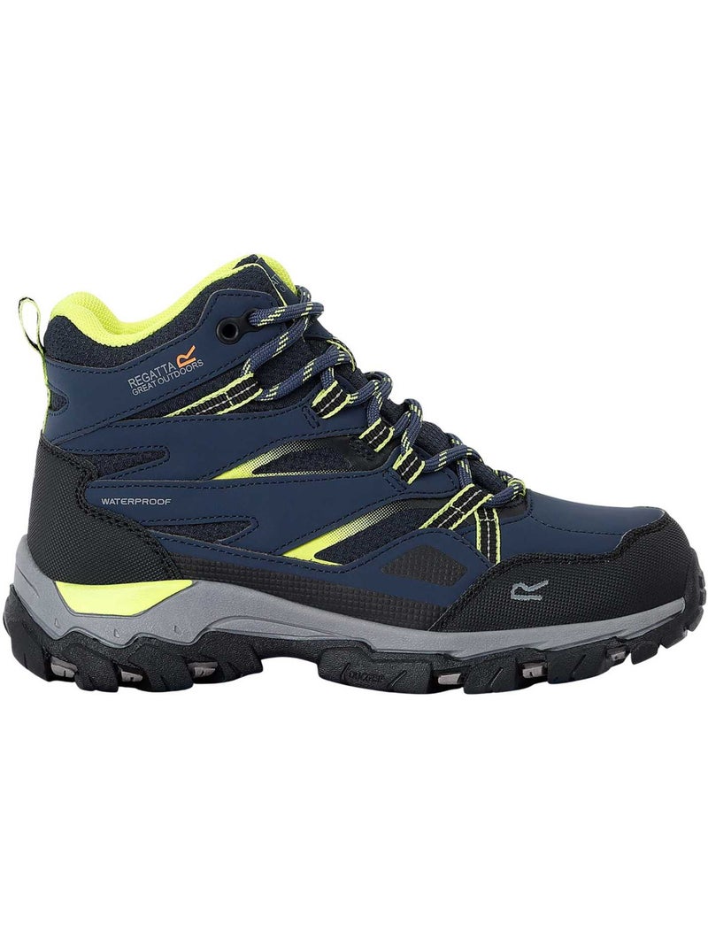 Chaussures montantes de marche motif/style contrasté holcombe - regatta Bleu nuit - Kiabi