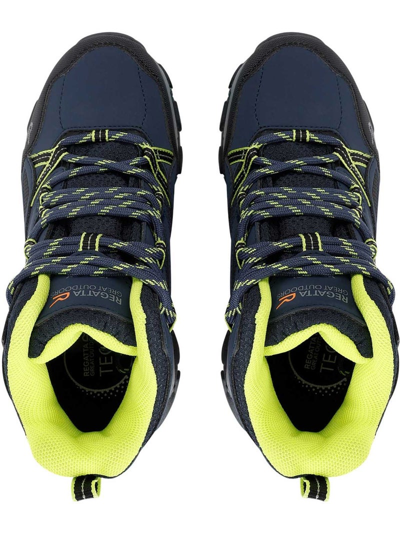 Chaussures montantes de marche motif/style contrasté holcombe - regatta Bleu nuit - Kiabi