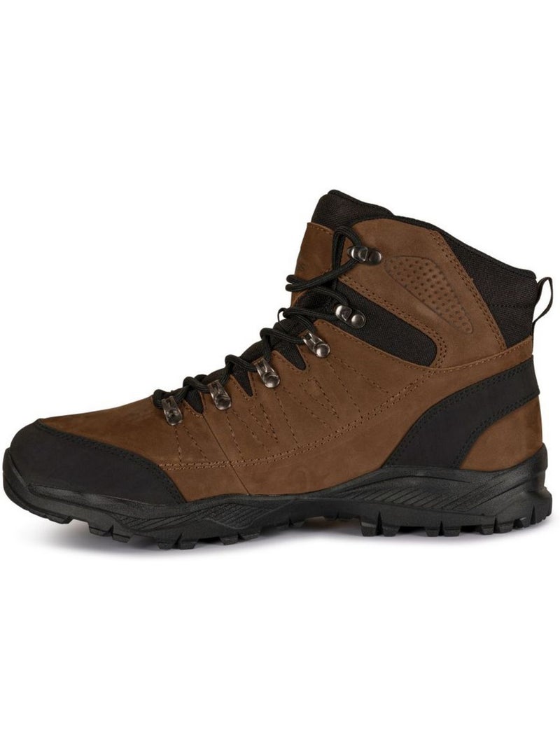 Chaussures montantes de randonnée en cuir corrie - trespass Marron - Kiabi