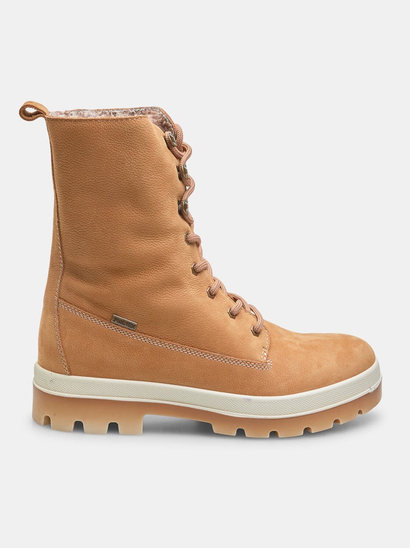 Chaussures montantes doublées fausse fourrure WEINBRENNER Beige - Kiabi