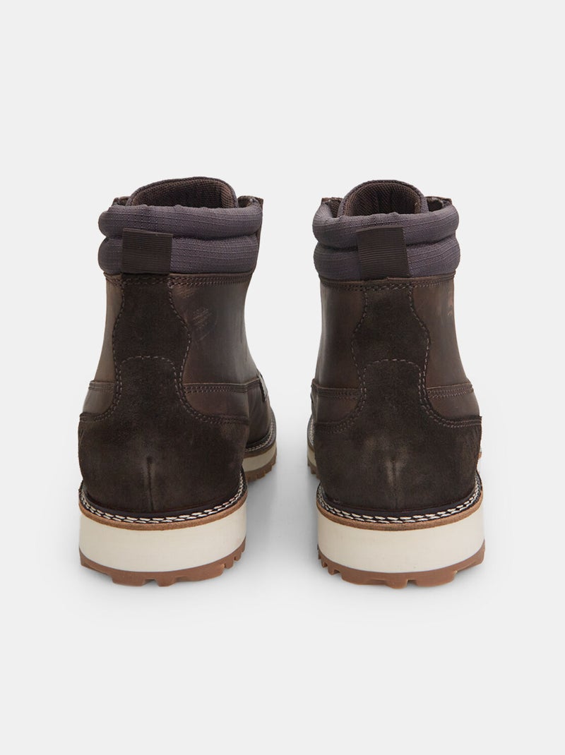 Chaussures montantes en cuir Weinbrenner BATA Marron - Kiabi