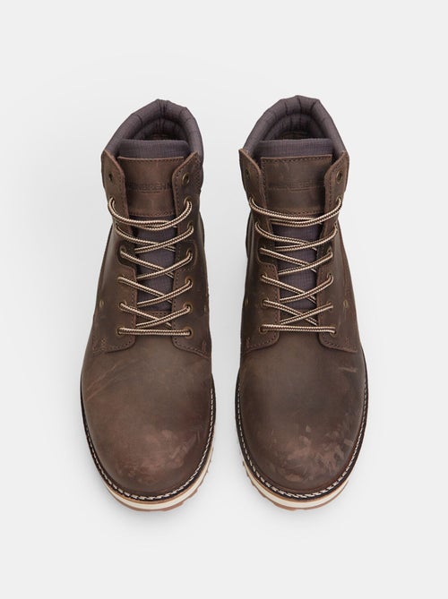 Chaussures montantes en cuir Weinbrenner BATA - Kiabi