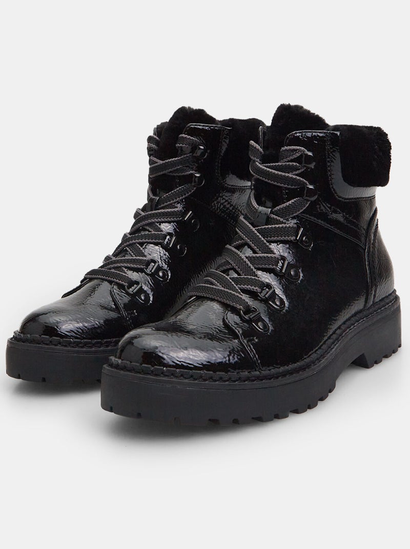 Chaussures montantes fourrées 'BATA' Noir - Kiabi