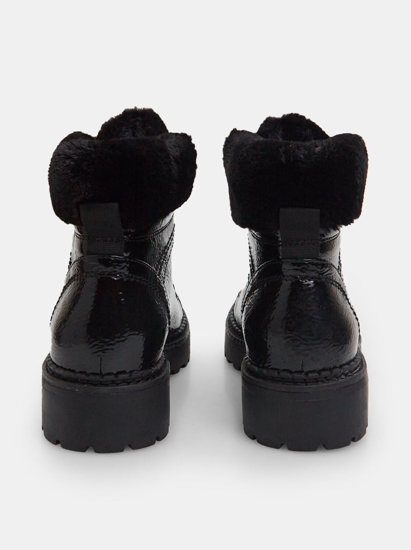 Chaussures montantes fourrées 'BATA' Noir - Kiabi