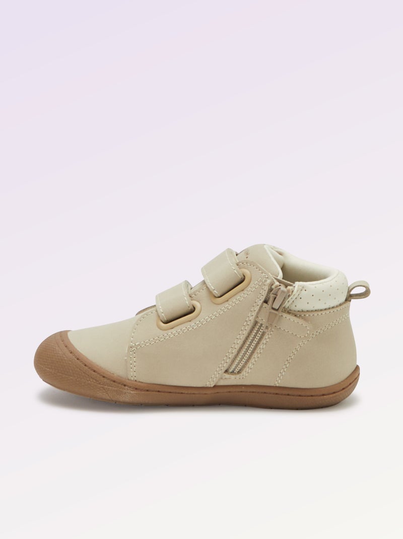 Chaussures motricité 3 '1ers pas' - Kitchoun Beige - Kiabi