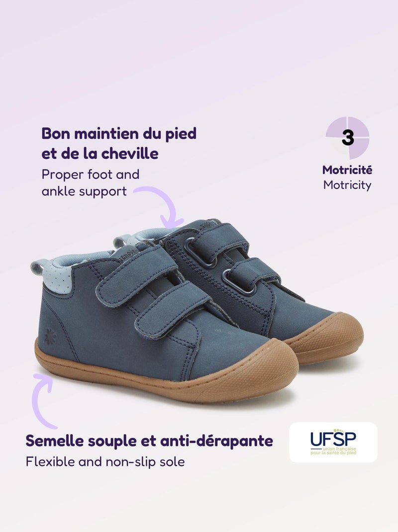Chaussures motricité 3 '1ers pas' - Kitchoun Bleu - Kiabi