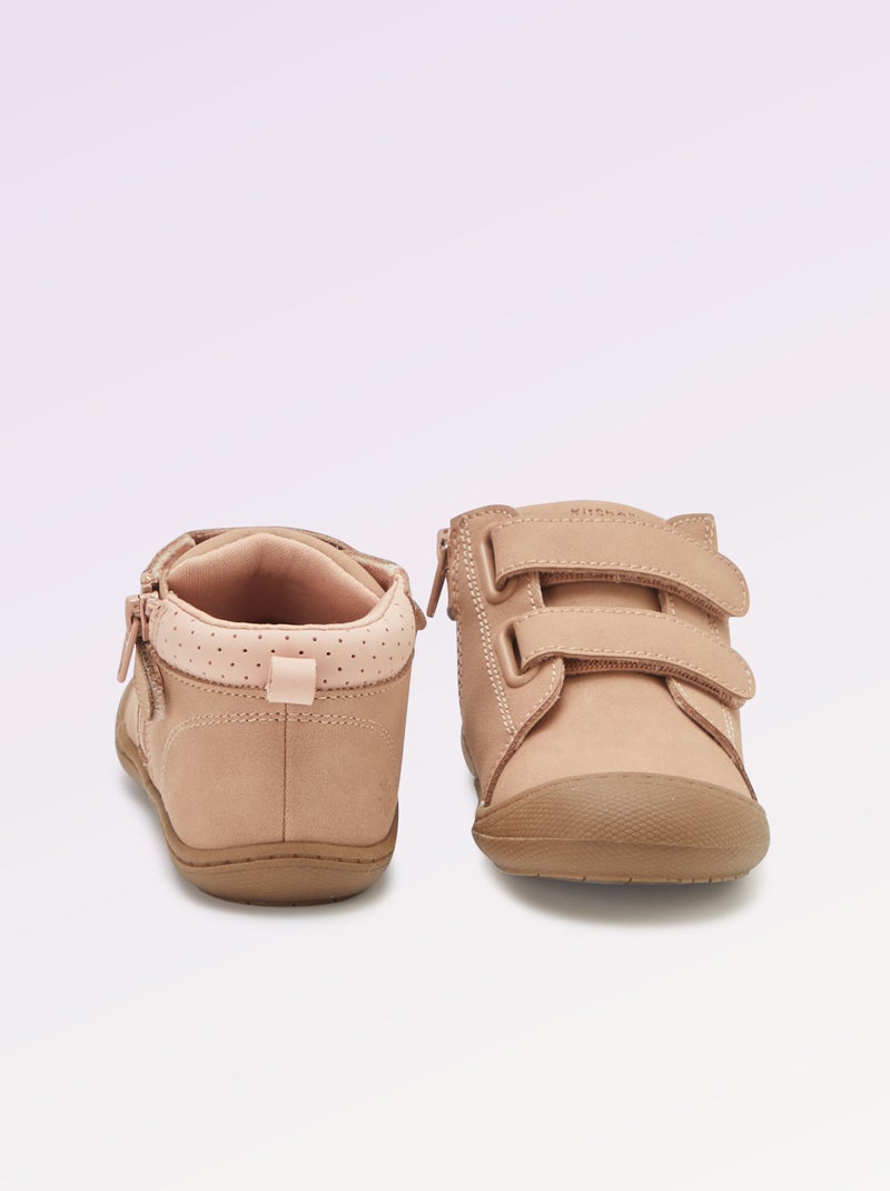 Chaussures motricité 3 '1ers pas' - Kitchoun Rose - Kiabi