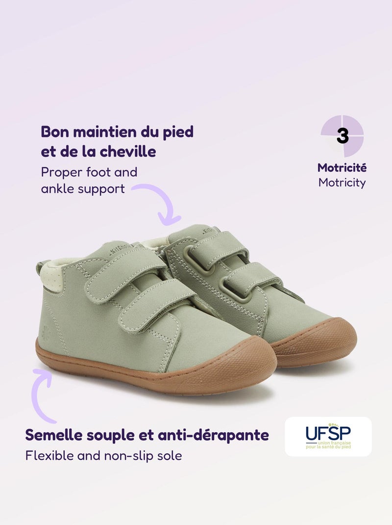 Chaussures motricité 3 '1ers pas' - Kitchoun Vert - Kiabi