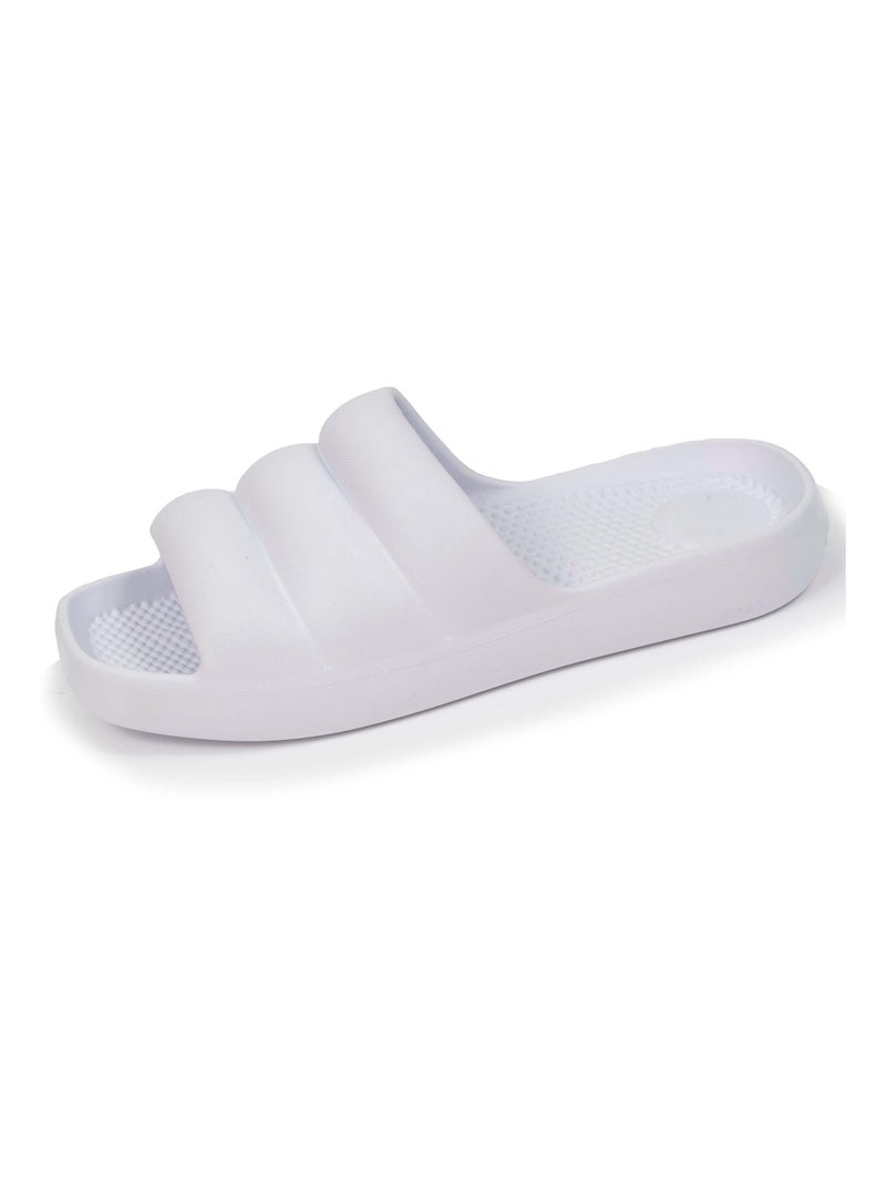 Chaussures Mules claquettes Blanc - Kiabi