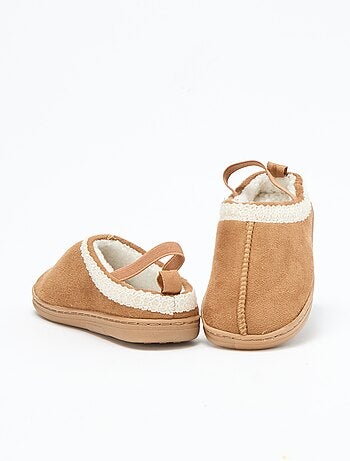 Chaussures mules suédine avec détails