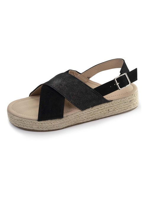 Chaussures Sandales à talon compensé de 3,5 cm, très confortable - Kiabi