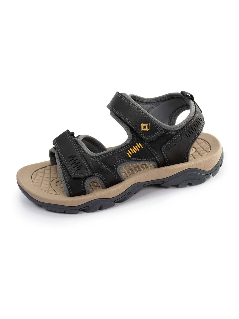 Chaussures Sandales très confortables, et faciles a enfiler Gris - Kiabi