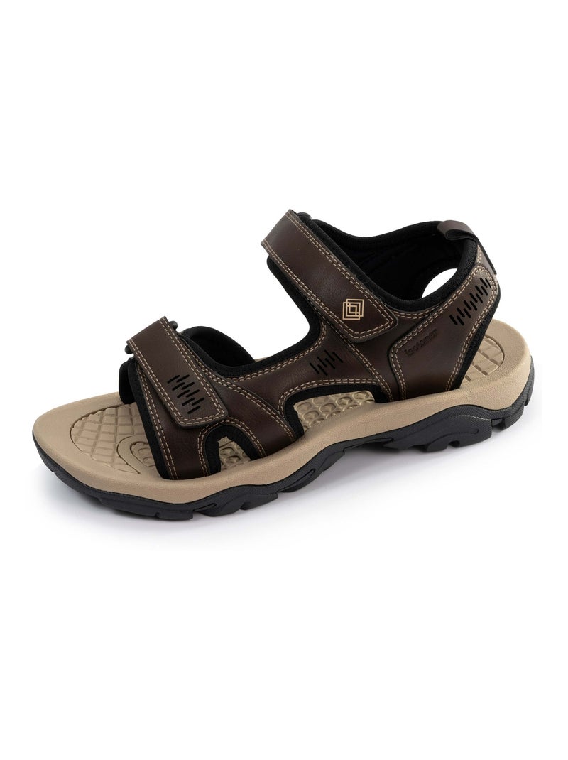Chaussures Sandales très confortables, et faciles a enfiler Marron - Kiabi