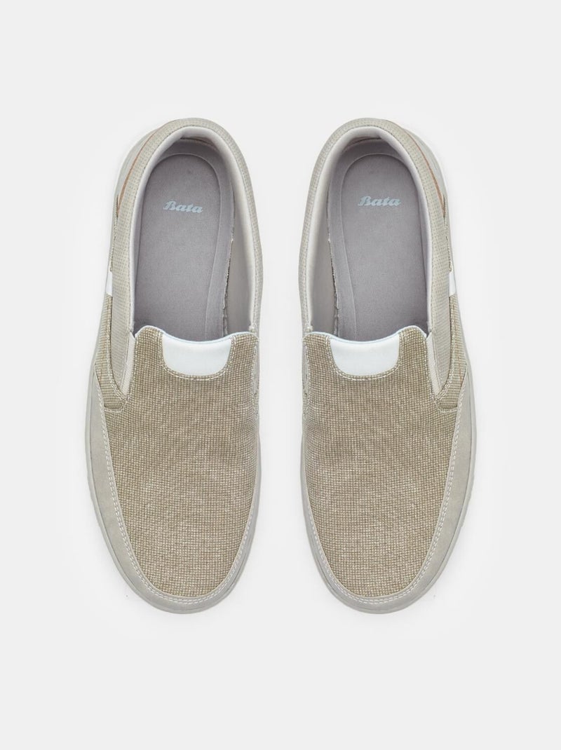 Chaussures slip-on comfortables BATA Beige - Kiabi