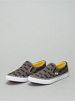 Chaussures slip on en toile 'Batman' 'DC Comics' - Kiabi