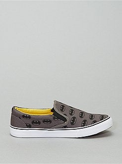 Chaussures slip on en toile 'Batman' 'DC Comics' - Kiabi