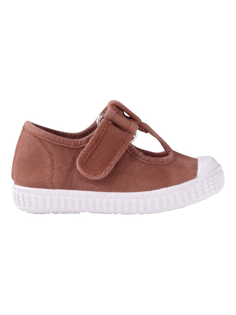 Chaussures toile enfant Helly Marron - Kiabi