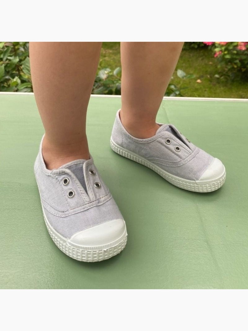 Chaussures toile enfant Tiwi Gris - Kiabi
